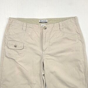 Columbia Sportswear Women's Khaki Cotton Cargo Pants Size 12 Outdoor Casual